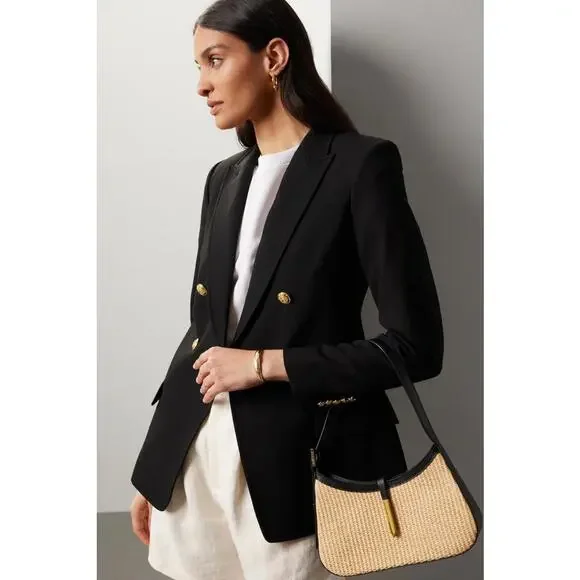 DeMellier Beige and Black Tokyo Handbag As-is Condition - Picture 2 of 15